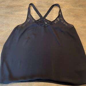 Express lace strap tank top